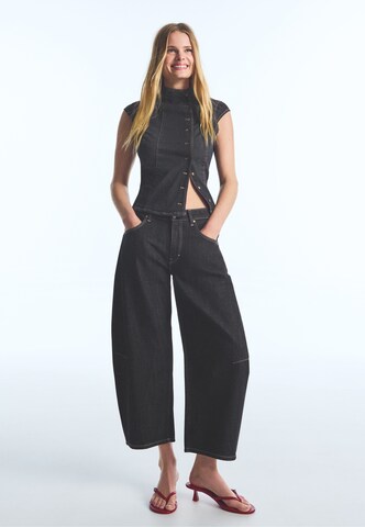 Bershka Barrel Jeans in Blue