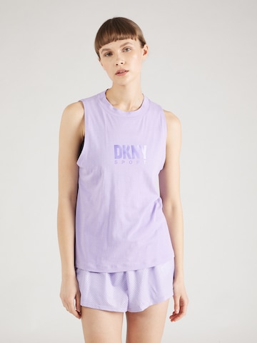 DKNY Performance Sporttop in Lila: voorkant