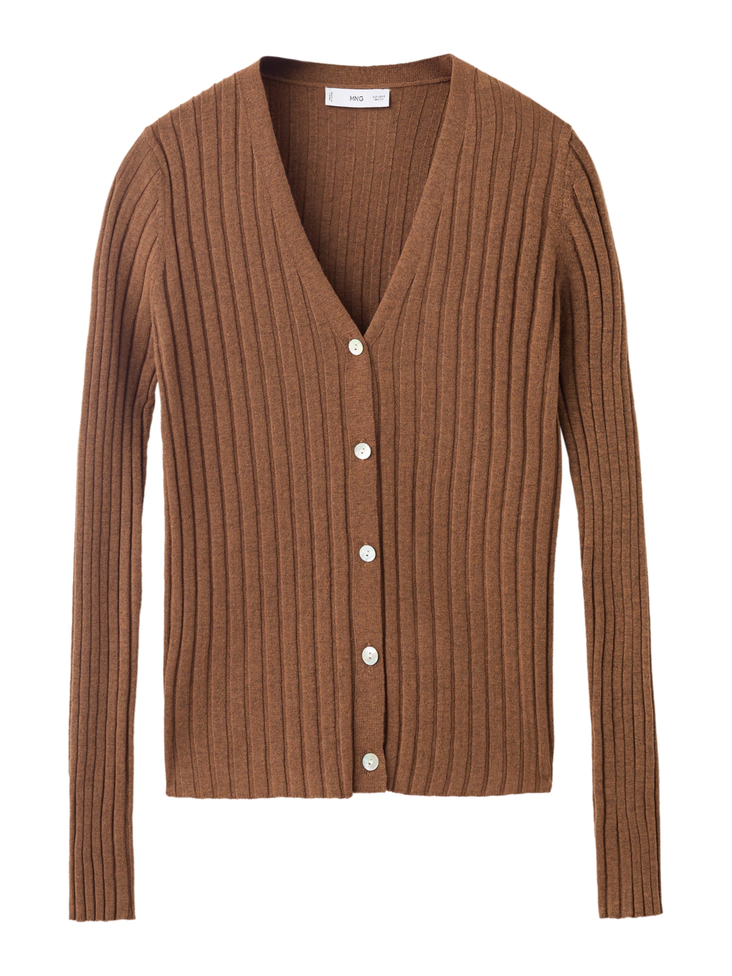 MANGO Kofta 'FLURRY' i brun: framsida