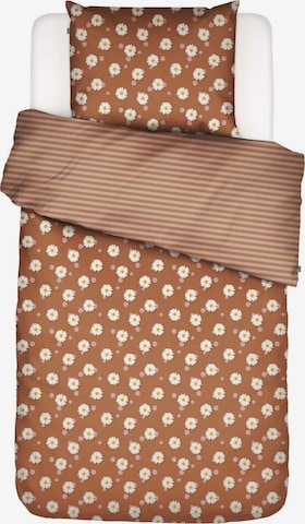 COVERS & CO Duvet Cover 'Oopsie Diasy' in Brown: front