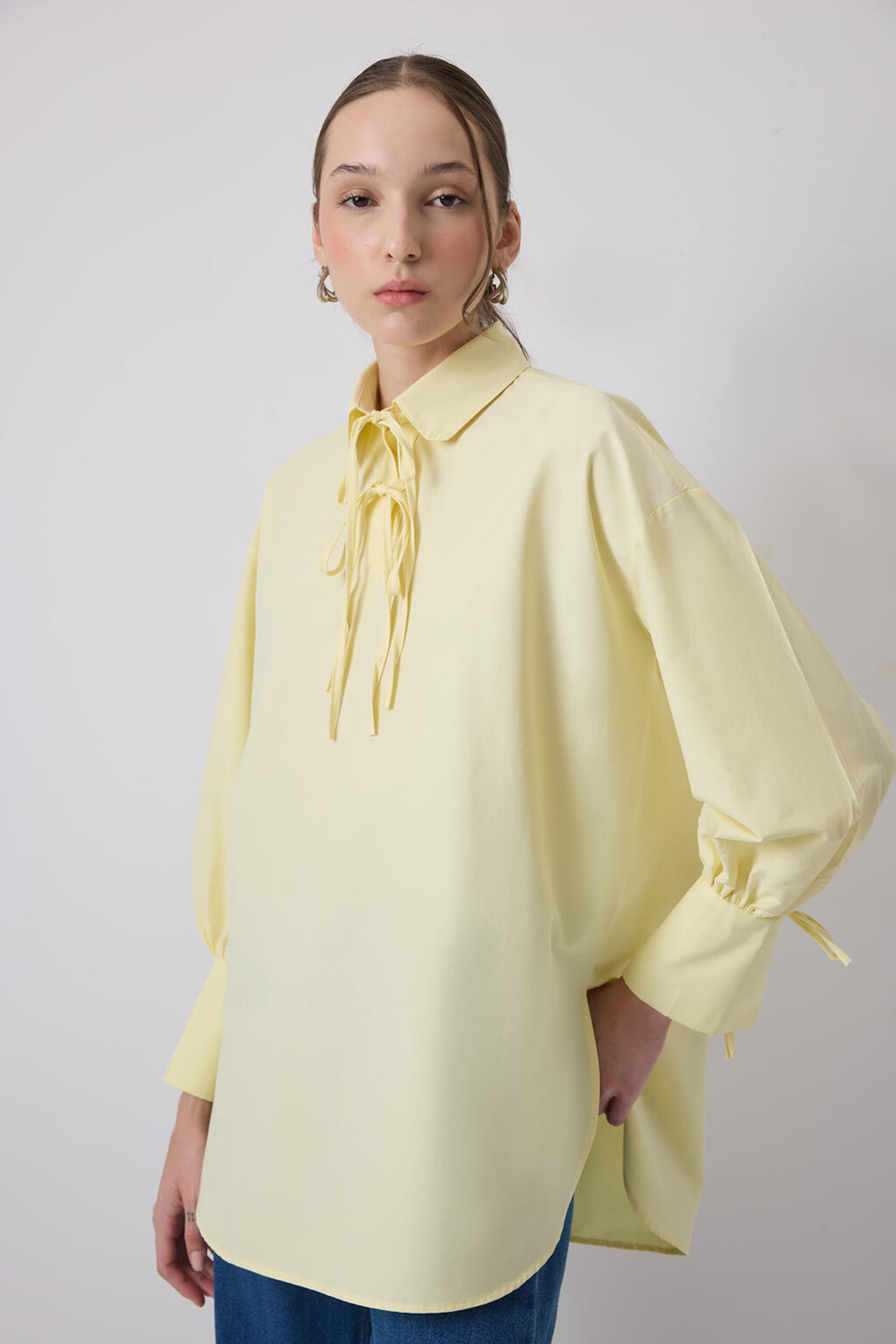 Touche Prive Tunika in Gelb: Vorderseite