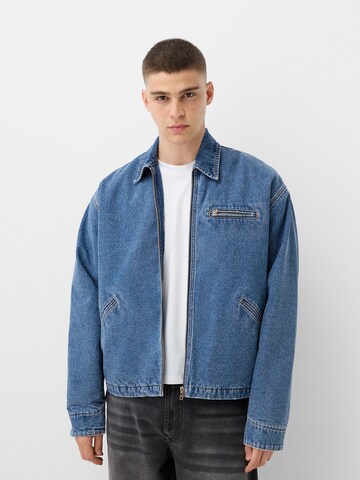 Giacca di mezza stagione di Bershka in blu: frontale