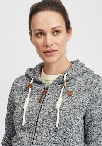 Oxmo Zip-Up Hoodie 'Thora' in Grey