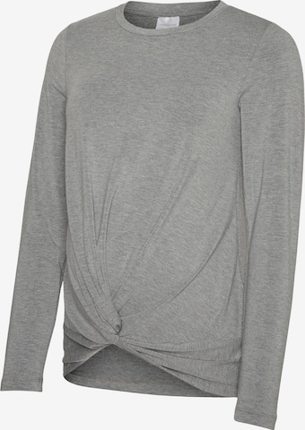 MAMALICIOUS Shirt 'MACY' in Grey: front