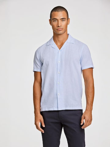 Lindbergh Regular fit Button Up Shirt in Blue