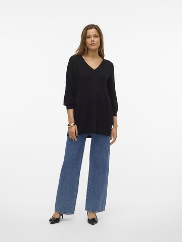 VERO MODA Trui 'New Lexsum Stitch' in Zwart