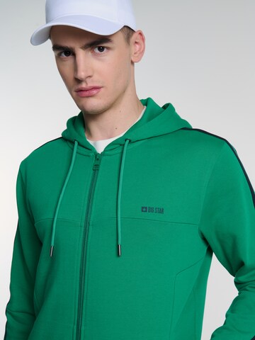 BIG STAR Sweatjacke 'Santo' in Grün