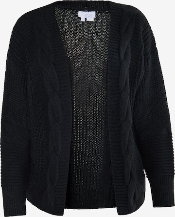 usha WHITE LABEL Knit Cardigan 'Vanne' in Black: front