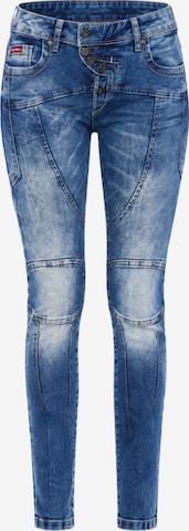 CIPO & BAXX Jeans'WD502' in Straight Fit in Blau: Vorderseite