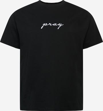 Mister TeeMajica 'Pray' - crna boja: prednji dio