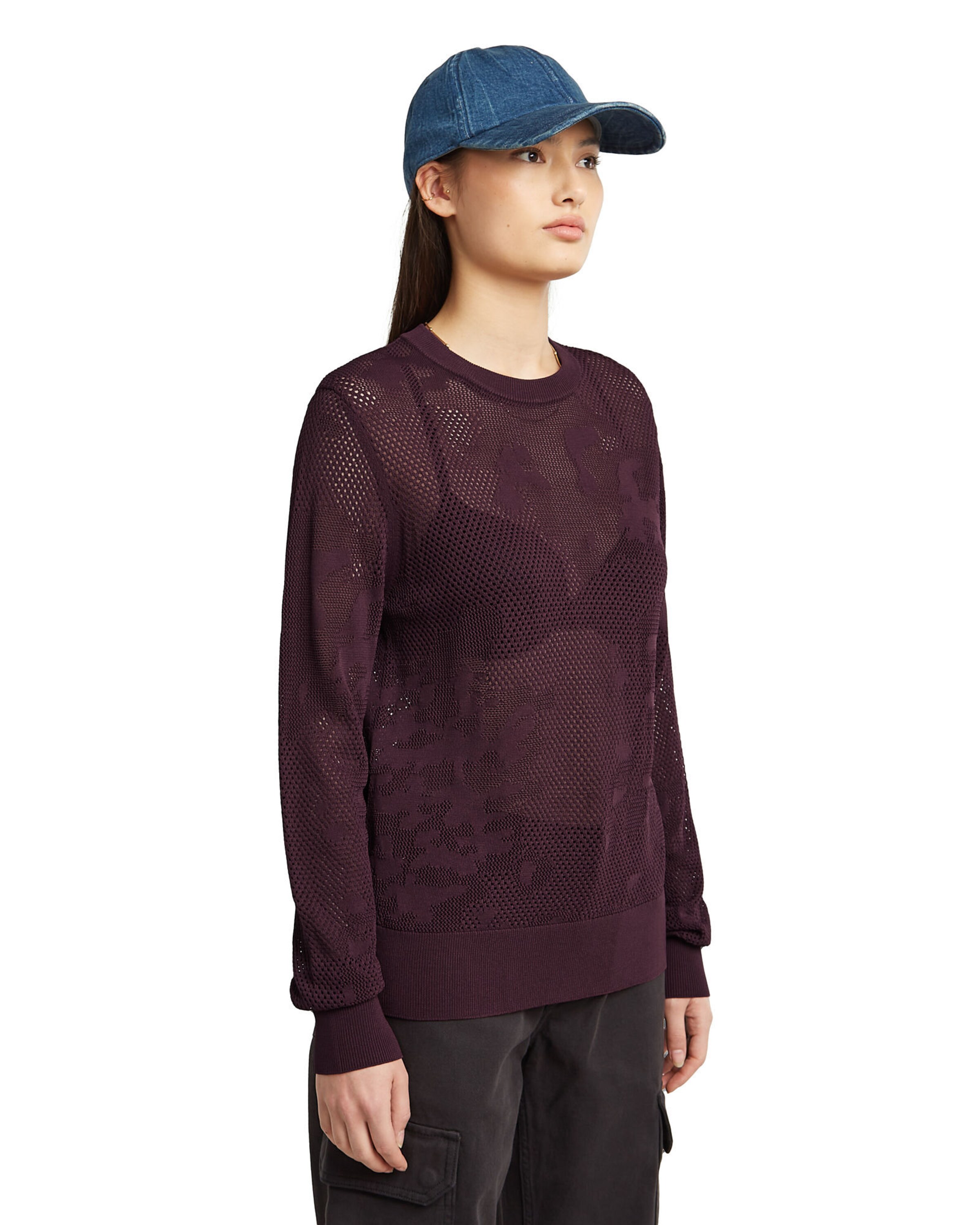 G-STAR Sweater 'Pointelle' in Red