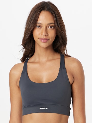 Bustier Soutien-gorge de sport NEBBIA en gris : devant