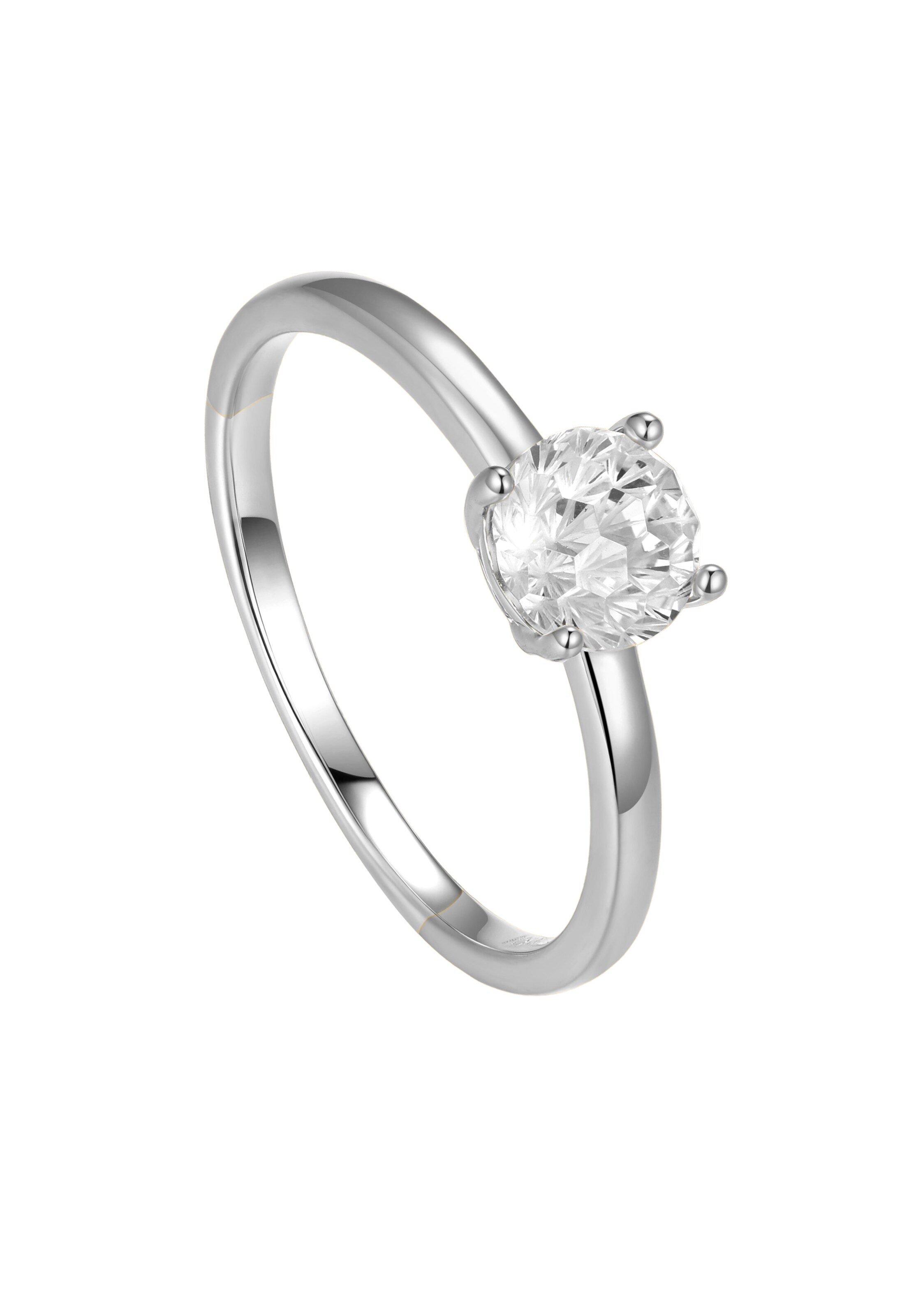 Nana Kay Ring 'Classic Solitaire' in Silver: front