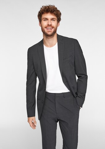 Coupe regular Veste de costume 'Ultimate' s.Oliver BLACK LABEL en gris : devant