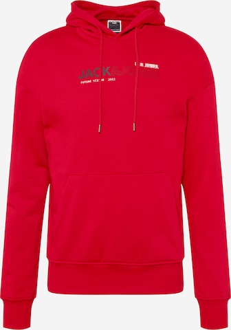 JACK & JONES Sweatshirt 'VISION' in Rood: voorkant