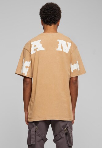 T-Shirt Karl Kani en beige : devant