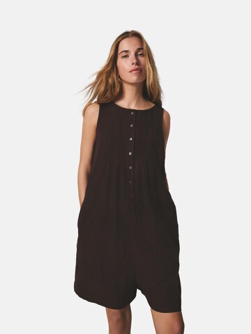 Next Jumpsuit in Brown: front