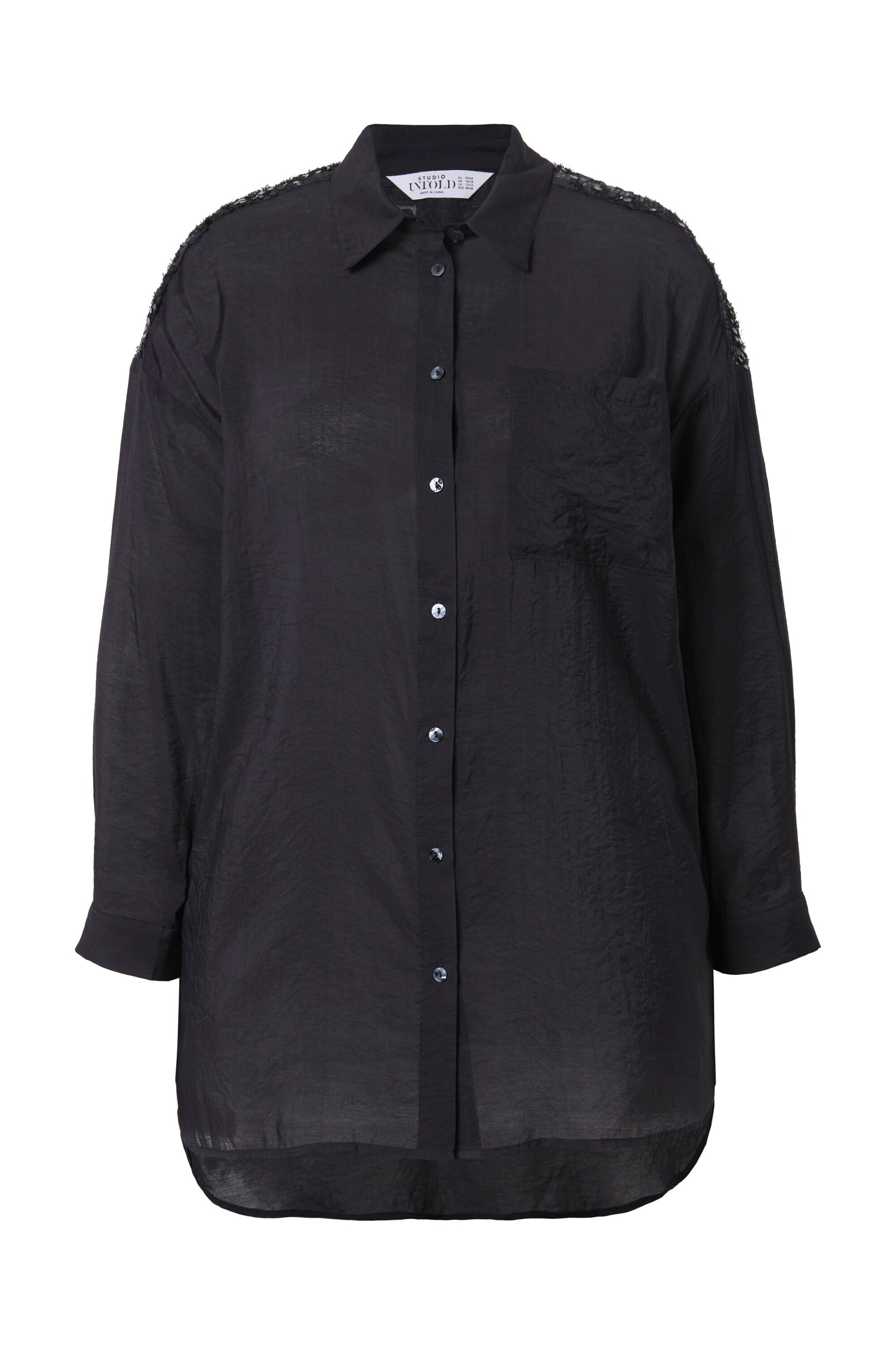 Studio Untold Bluse in schwarz, Produktansicht