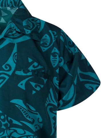 King Kameha Shirt 'Maori Wedding' in Groen