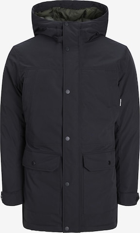 JACK & JONES Winterparka 'Winner' in Zwart: voorkant