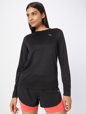 T-shirt fonctionnel PUMA en noir : devant