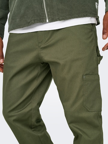Only & Sons Regular Broek 'ONSEdge' in Groen