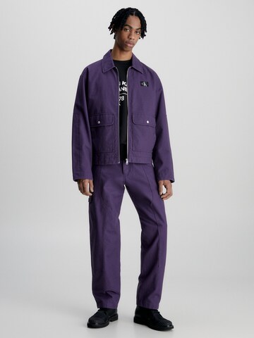 Calvin Klein Jeans Loose fit Cargo Pants in Purple