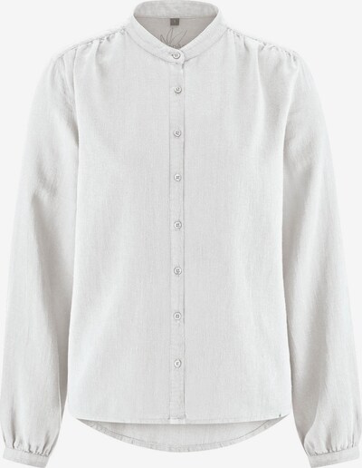 HempAge Bluse ' Stehkragenbluse ' in weiß, Produktansicht