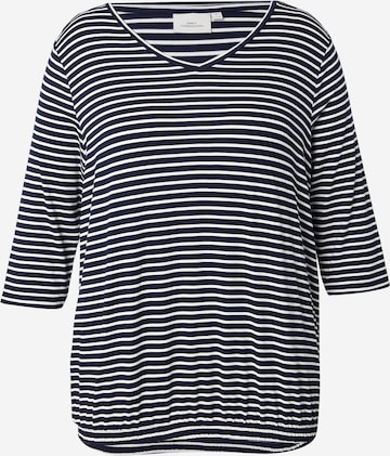 zils ONLY Carmakoma T-Krekls 'CARLINA': no priekšpuses