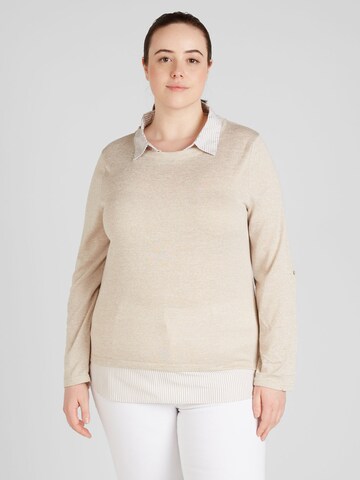 Z-One Shirt 'Li44nda' in Beige: Vorderseite