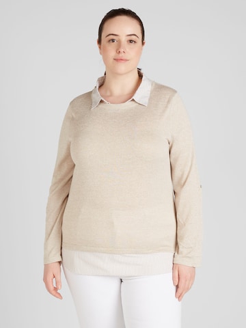 Z-One Shirt 'Li44nda' in Beige: predná strana