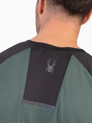 T-Shirt fonctionnel Spyder en vert