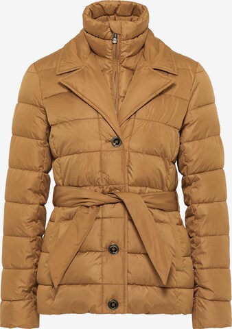 faina Winter Jacket in Brown: front