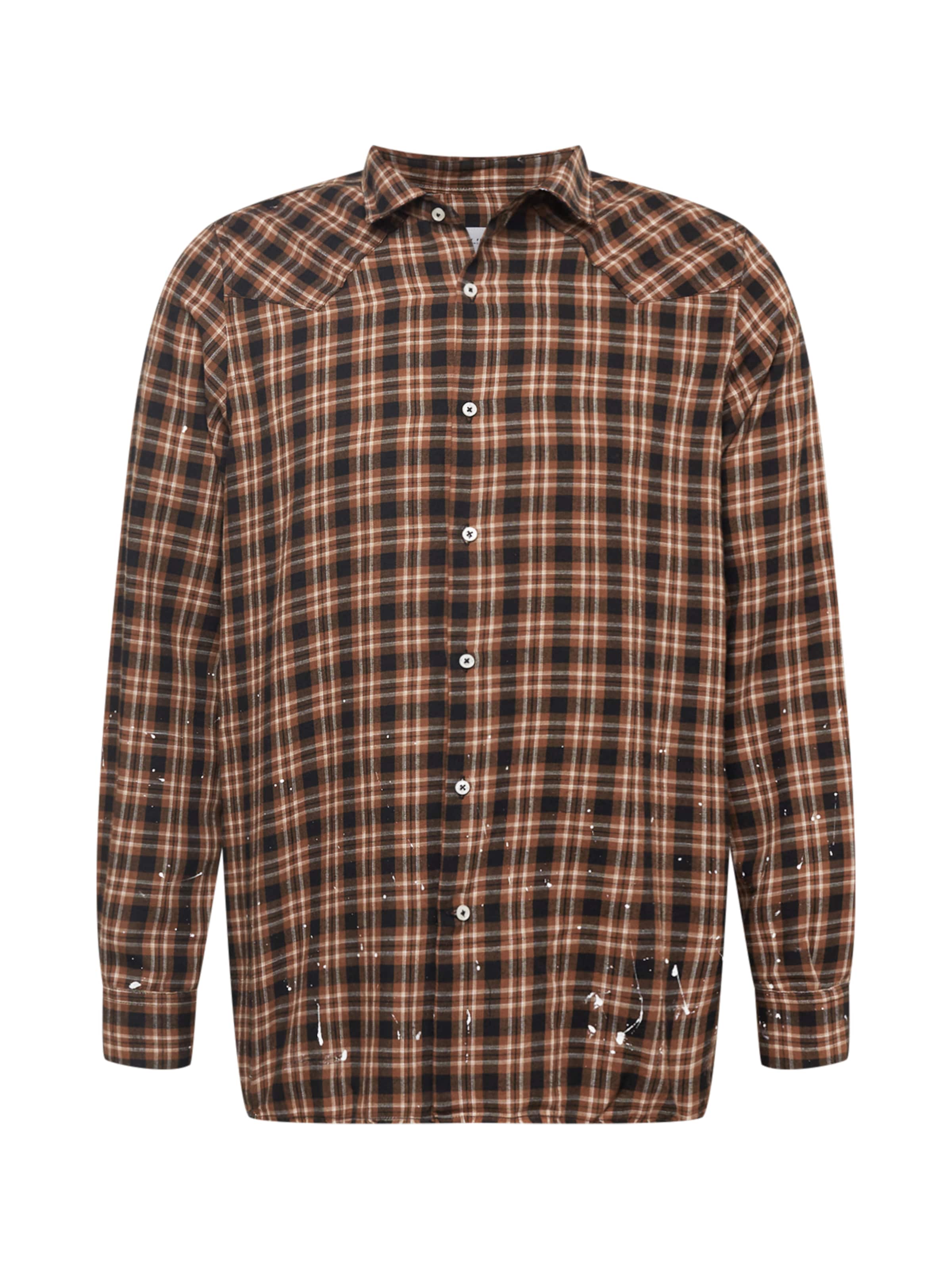 Family First Regular fit Button Up Shirt in Brown: front