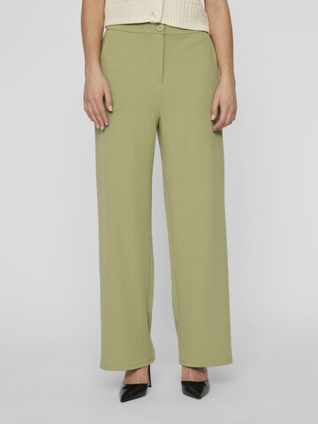VILA Wide leg Broek in Groen: voorkant