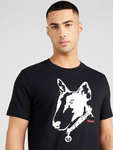 T-Shirt 'Dammock' HUGO en noir