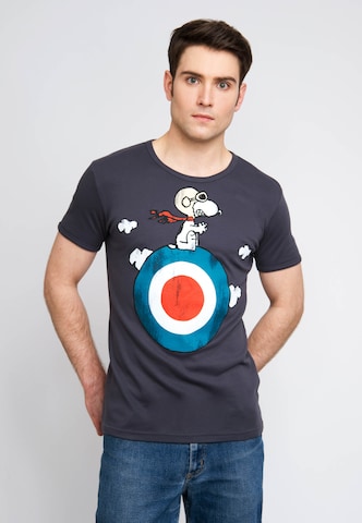 LOGOSHIRT T-Shirt mit niedlichem  'Snoopy'-Print in Grau: predná strana