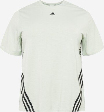 ADIDAS SPORTSWEAR Funkční tričko 'Train Icons 3-Stripes ' – šedá: přední strana