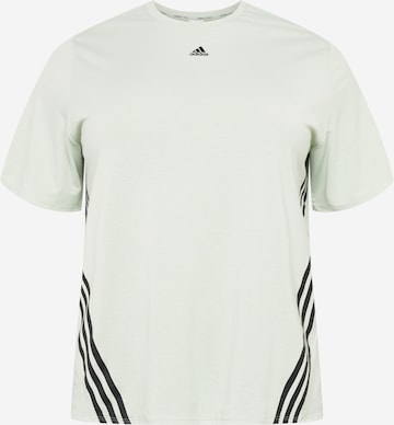 ADIDAS SPORTSWEAR Performance Shirt 'Train Icons 3-Stripes ' in Grey: front