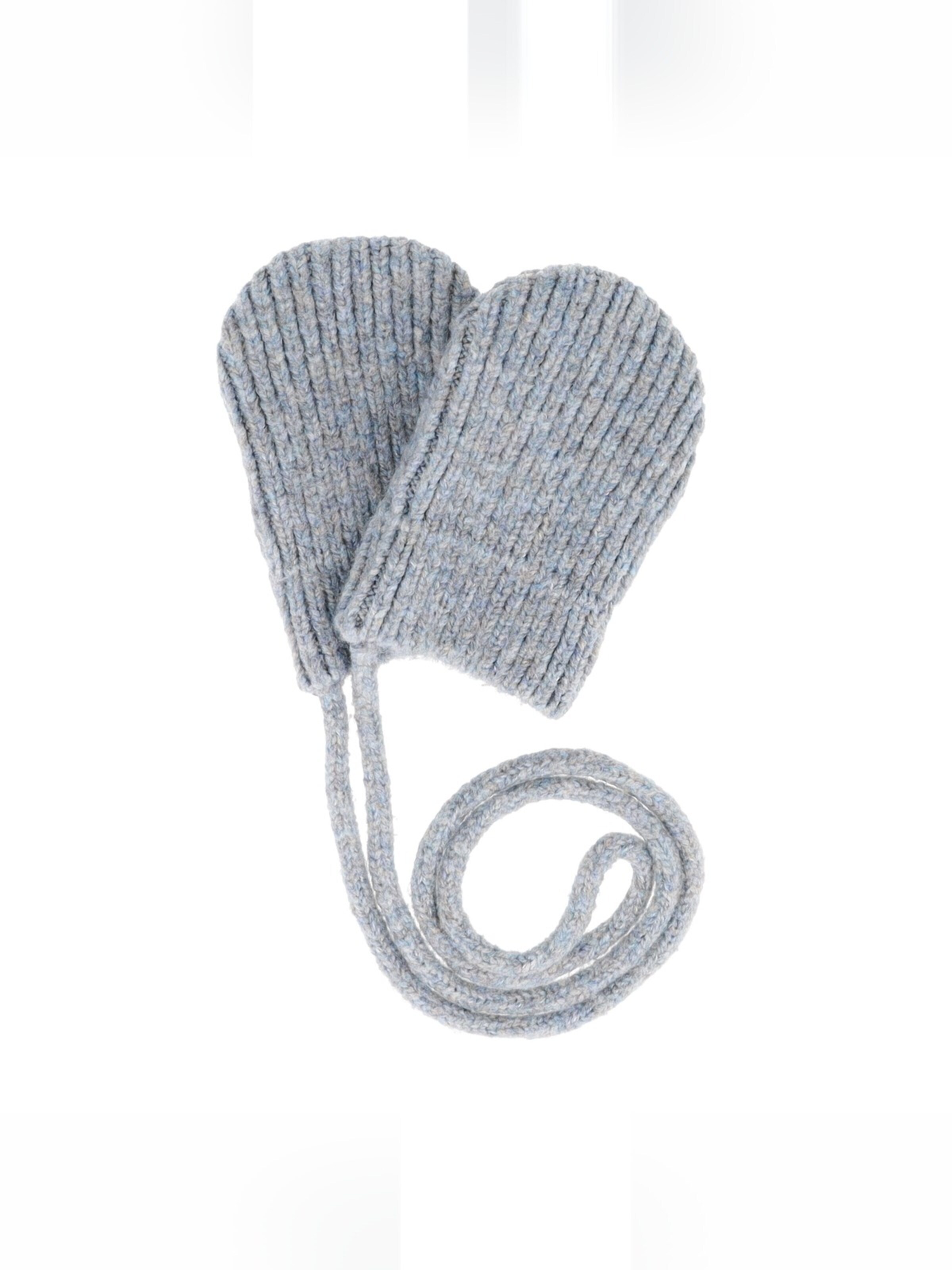 MAXIMO Handschuhe 'BABY-Fausthandschuhe ohne Daumen, Strick'‌‌ in Blau: Vorderseite