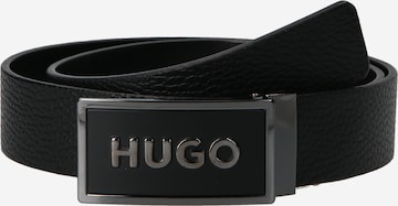 HUGO Belt 'Garin' in Black: front