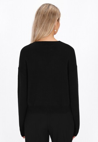 usha BLACK LABEL - Cárdigan en negro: frente