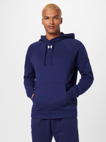 UNDER ARMOUR Sport sweatshirt i blå: framsida