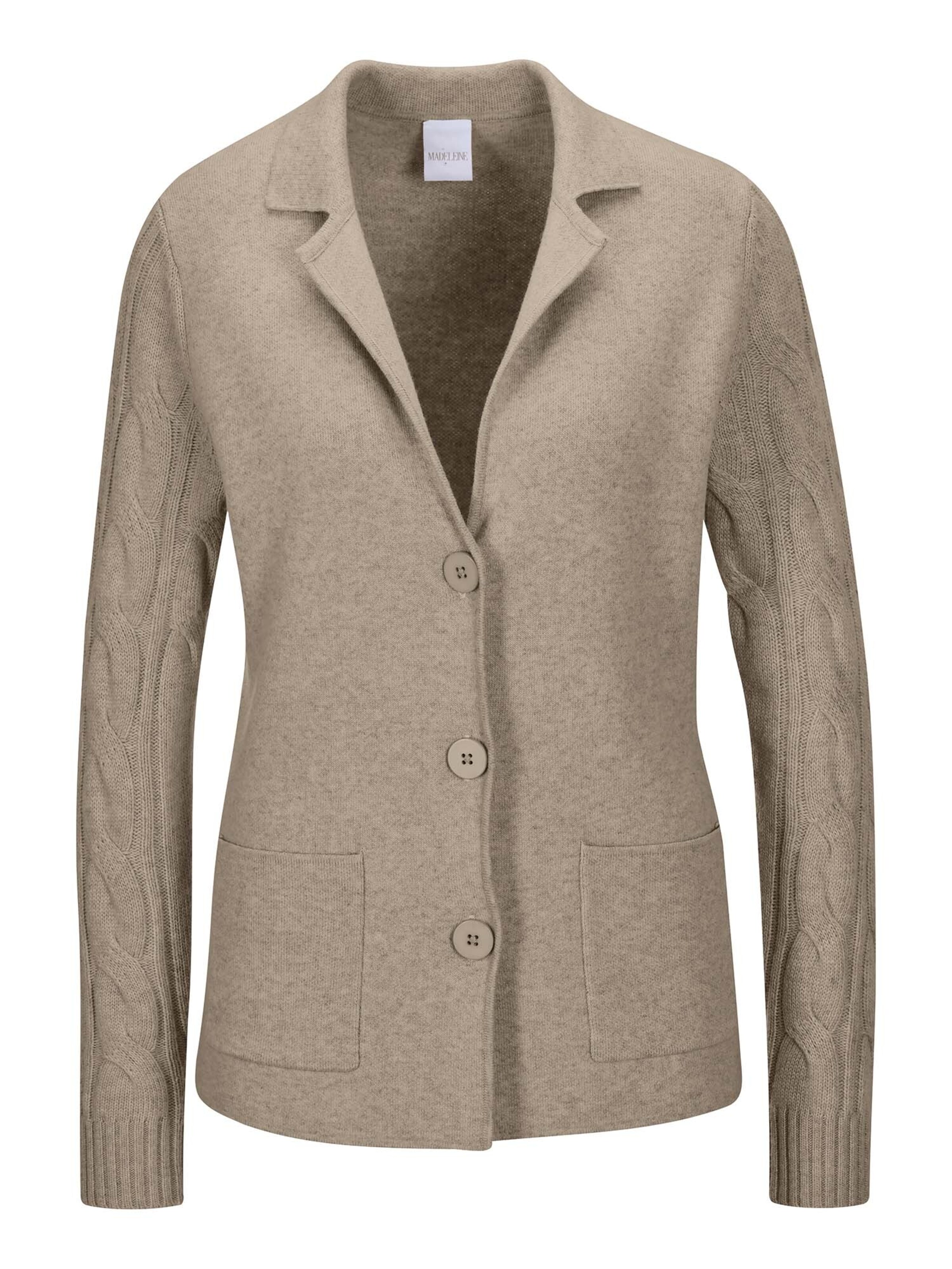 Cardigan MADELEINE en beige : devant