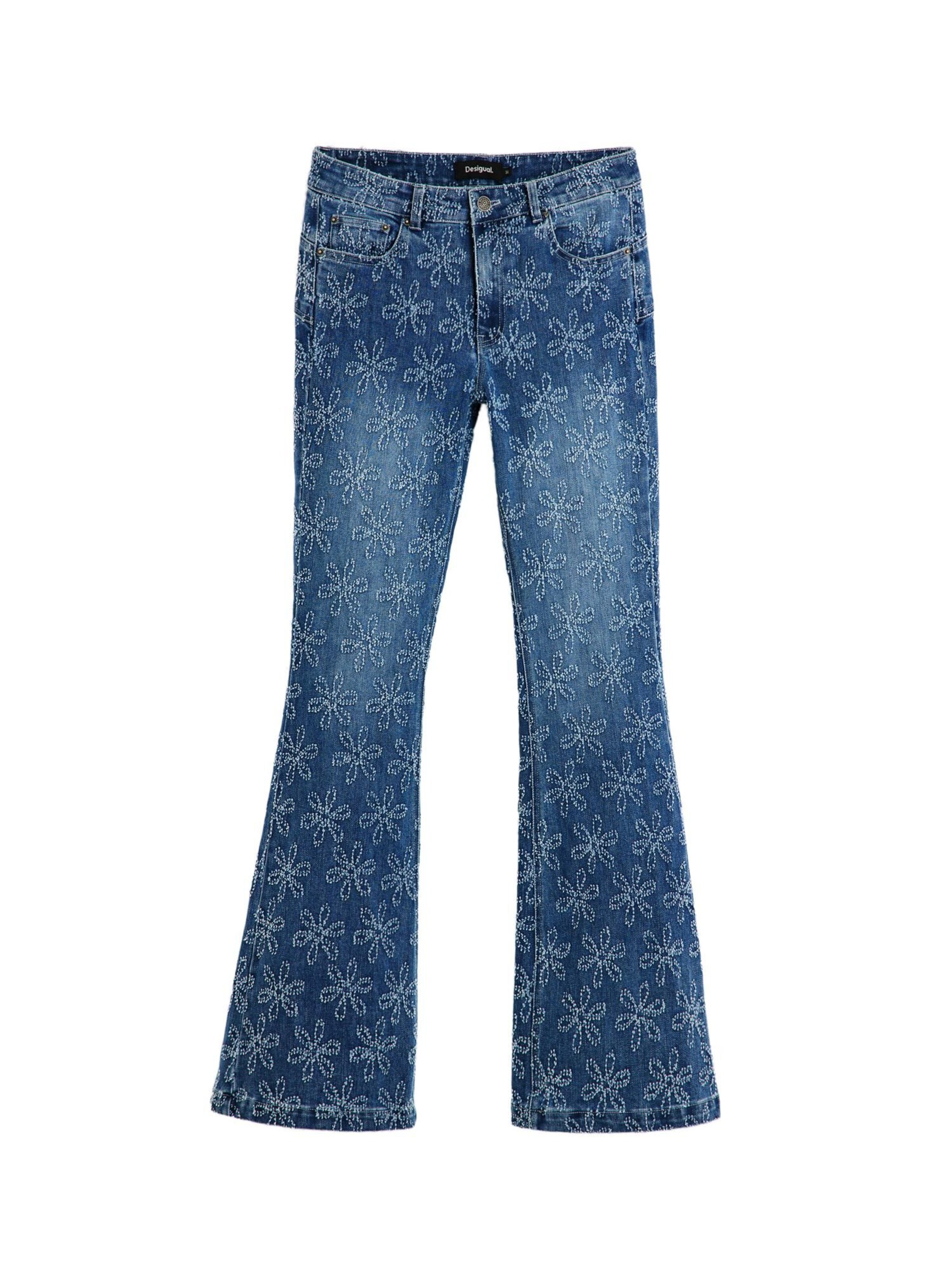 Desigual Levenevä Farkut värissä sininen: etupuoli