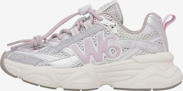 W6YZ Sneakers 'LUCKY-J.' in Silver: front