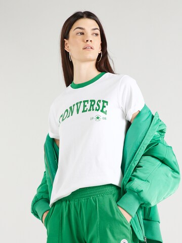 CONVERSE Shirt 'Retro Ringer' in White: front