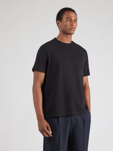 T-Shirt 'Structure' BOSS en noir : devant