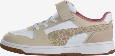 PUMA Tennarit 'Rebound Slam Lo Winter Safari' koossa 35 värissä beige / vaaleanruskea / valkoinen, Tuotenäkymä