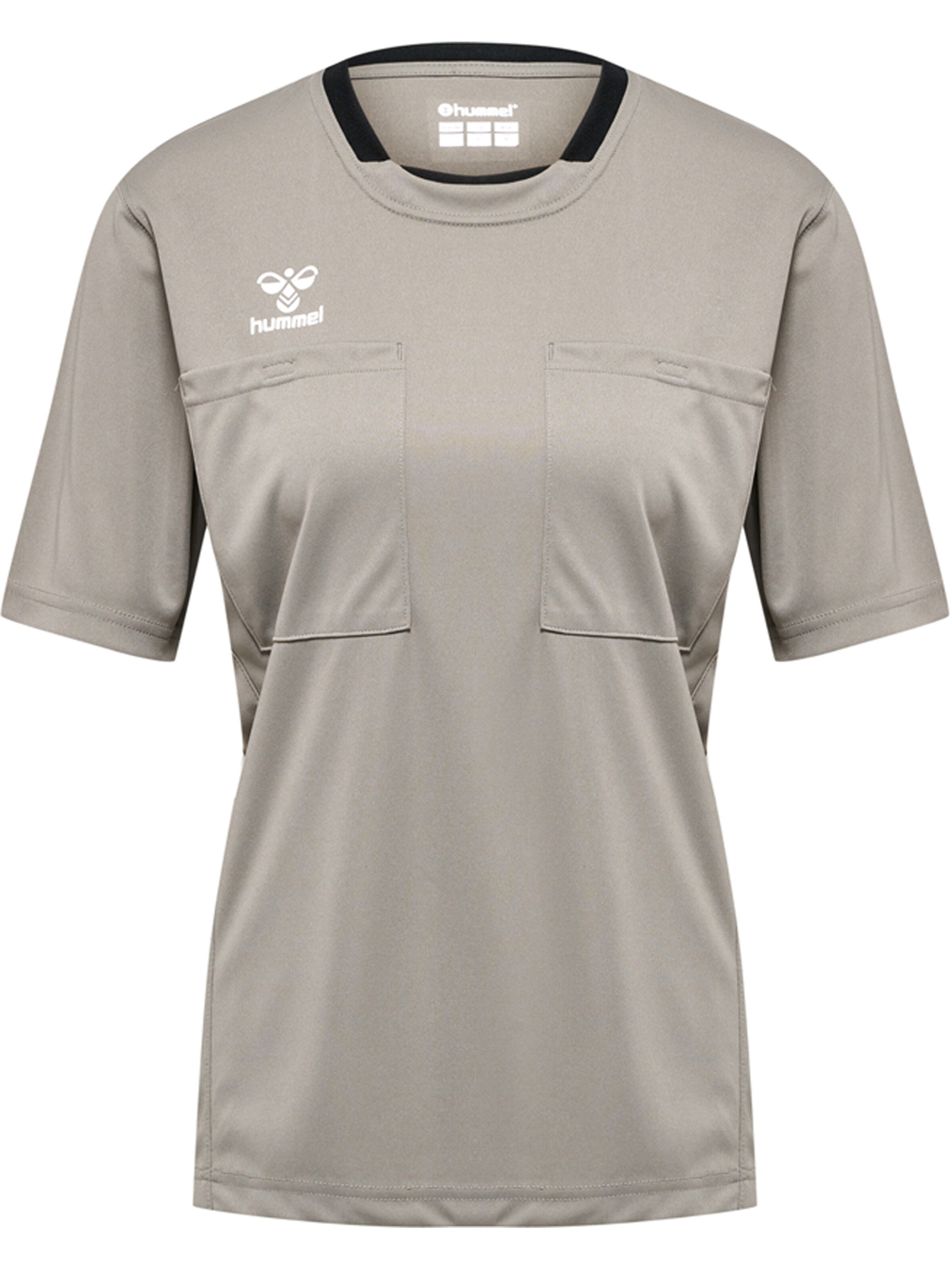 Hummel Functioneel shirt 'Referee Chevron' in Grijs: voorkant